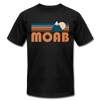 Moab, Utah T-Shirt - Retro Mountain Unisex Moab T Shirt - black