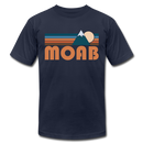 Moab, Utah T-Shirt - Retro Mountain Unisex Moab T Shirt - navy