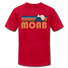 Moab, Utah T-Shirt - Retro Mountain Unisex Moab T Shirt - red