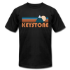 Keystone, Colorado T-Shirt - Retro Mountain Unisex Keystone T Shirt - black