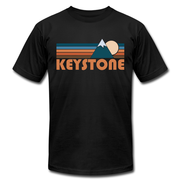Keystone, Colorado T-Shirt - Retro Mountain Unisex Keystone T Shirt - black