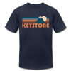 Keystone, Colorado T-Shirt - Retro Mountain Unisex Keystone T Shirt - navy