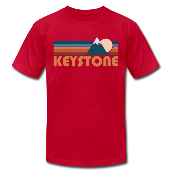 Keystone, Colorado T-Shirt - Retro Mountain Unisex Keystone T Shirt - red