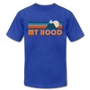 Mount Hood, Oregon T-Shirt - Retro Mountain Unisex Mount Hood T Shirt - royal blue