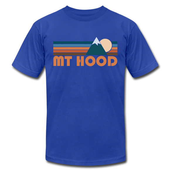 Mount Hood, Oregon T-Shirt - Retro Mountain Unisex Mount Hood T Shirt - royal blue
