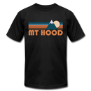 Mount Hood, Oregon T-Shirt - Retro Mountain Unisex Mount Hood T Shirt - black