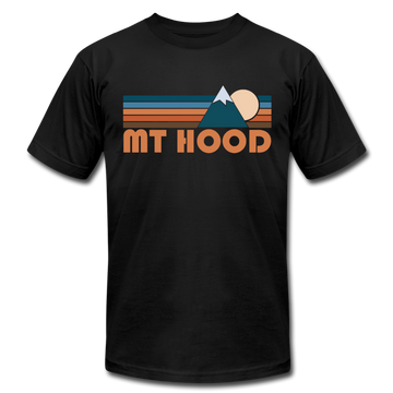 Mount Hood, Oregon T-Shirt - Retro Mountain Unisex Mount Hood T Shirt - black