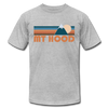 Mount Hood, Oregon T-Shirt - Retro Mountain Unisex Mount Hood T Shirt - heather gray