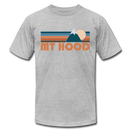 Mount Hood, Oregon T-Shirt - Retro Mountain Unisex Mount Hood T Shirt - heather gray