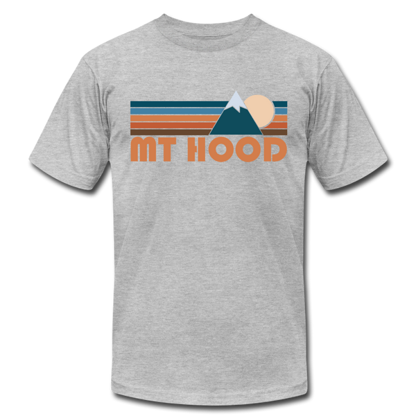 Mount Hood, Oregon T-Shirt - Retro Mountain Unisex Mount Hood T Shirt - heather gray