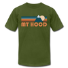 Mount Hood, Oregon T-Shirt - Retro Mountain Unisex Mount Hood T Shirt - olive