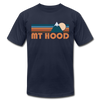 Mount Hood, Oregon T-Shirt - Retro Mountain Unisex Mount Hood T Shirt - navy