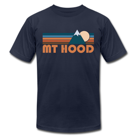 Mount Hood, Oregon T-Shirt - Retro Mountain Unisex Mount Hood T Shirt - navy