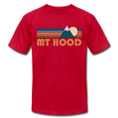 Mount Hood, Oregon T-Shirt - Retro Mountain Unisex Mount Hood T Shirt - red