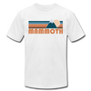 Mammoth, California T-Shirt - Retro Mountain Unisex Mammoth T Shirt - white