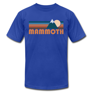 Mammoth, California T-Shirt - Retro Mountain Unisex Mammoth T Shirt - royal blue