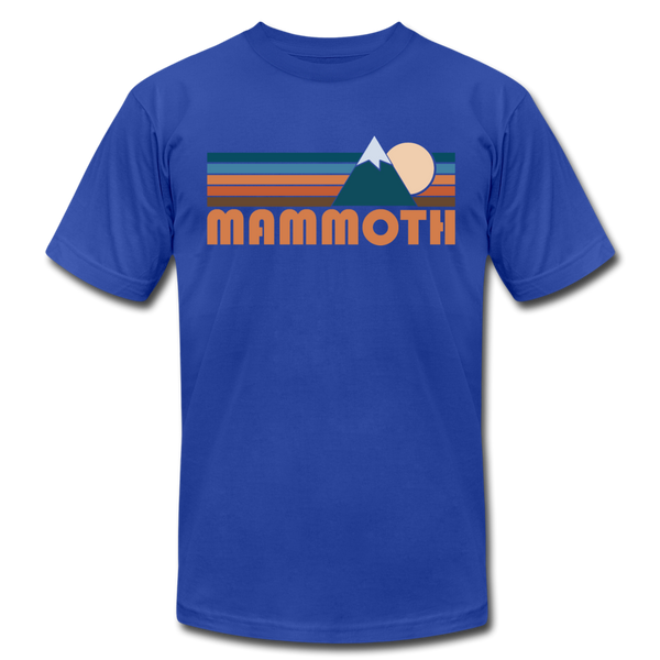 Mammoth, California T-Shirt - Retro Mountain Unisex Mammoth T Shirt - royal blue