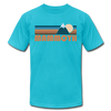 Mammoth, California T-Shirt - Retro Mountain Unisex Mammoth T Shirt - turquoise