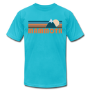 Mammoth, California T-Shirt - Retro Mountain Unisex Mammoth T Shirt - turquoise