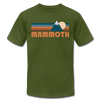 Mammoth, California T-Shirt - Retro Mountain Unisex Mammoth T Shirt - olive