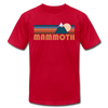 Mammoth, California T-Shirt - Retro Mountain Unisex Mammoth T Shirt - red