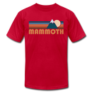 Mammoth, California T-Shirt - Retro Mountain Unisex Mammoth T Shirt - red