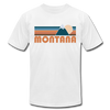 Montana T-Shirt - Retro Mountain Unisex Montana T Shirt - white