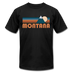 Montana T-Shirt - Retro Mountain Unisex Montana T Shirt - black