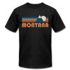 Montana T-Shirt - Retro Mountain Unisex Montana T Shirt