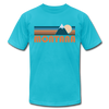 Montana T-Shirt - Retro Mountain Unisex Montana T Shirt