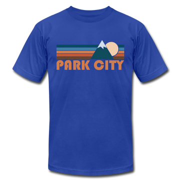 Park City, Utah T-Shirt - Retro Mountain Unisex Park City T Shirt - royal blue