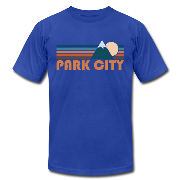 Park City, Utah T-Shirt - Retro Mountain Unisex Park City T Shirt - royal blue
