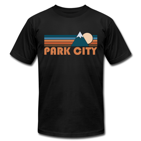 Park City, Utah T-Shirt - Retro Mountain Unisex Park City T Shirt - black
