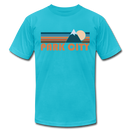 Park City, Utah T-Shirt - Retro Mountain Unisex Park City T Shirt - turquoise