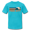 Park City, Utah T-Shirt - Retro Mountain Unisex Park City T Shirt - turquoise
