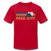 Park City, Utah T-Shirt - Retro Mountain Unisex Park City T Shirt - red