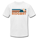 Ridgway, Colorado T-Shirt - Retro Mountain Unisex Ridgway T Shirt - white