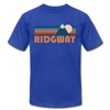 Ridgway, Colorado T-Shirt - Retro Mountain Unisex Ridgway T Shirt - royal blue
