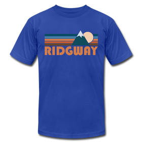 Ridgway, Colorado T-Shirt - Retro Mountain Unisex Ridgway T Shirt - royal blue