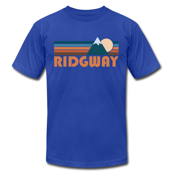 Ridgway, Colorado T-Shirt - Retro Mountain Unisex Ridgway T Shirt - royal blue