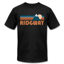 Ridgway, Colorado T-Shirt - Retro Mountain Unisex Ridgway T Shirt - black