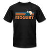 Ridgway, Colorado T-Shirt - Retro Mountain Unisex Ridgway T Shirt - black