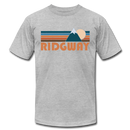 Ridgway, Colorado T-Shirt - Retro Mountain Unisex Ridgway T Shirt - heather gray