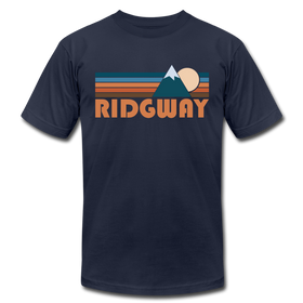 Ridgway, Colorado T-Shirt - Retro Mountain Unisex Ridgway T Shirt - navy