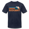 Ridgway, Colorado T-Shirt - Retro Mountain Unisex Ridgway T Shirt - navy