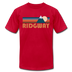 Ridgway, Colorado T-Shirt - Retro Mountain Unisex Ridgway T Shirt - red