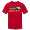 Ridgway, Colorado T-Shirt - Retro Mountain Unisex Ridgway T Shirt - red