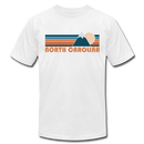North Carolina T-Shirt - Retro Mountain Unisex North Carolina T Shirt - white