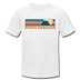 North Carolina T-Shirt - Retro Mountain Unisex North Carolina T Shirt - white