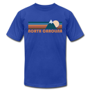 North Carolina T-Shirt - Retro Mountain Unisex North Carolina T Shirt - royal blue